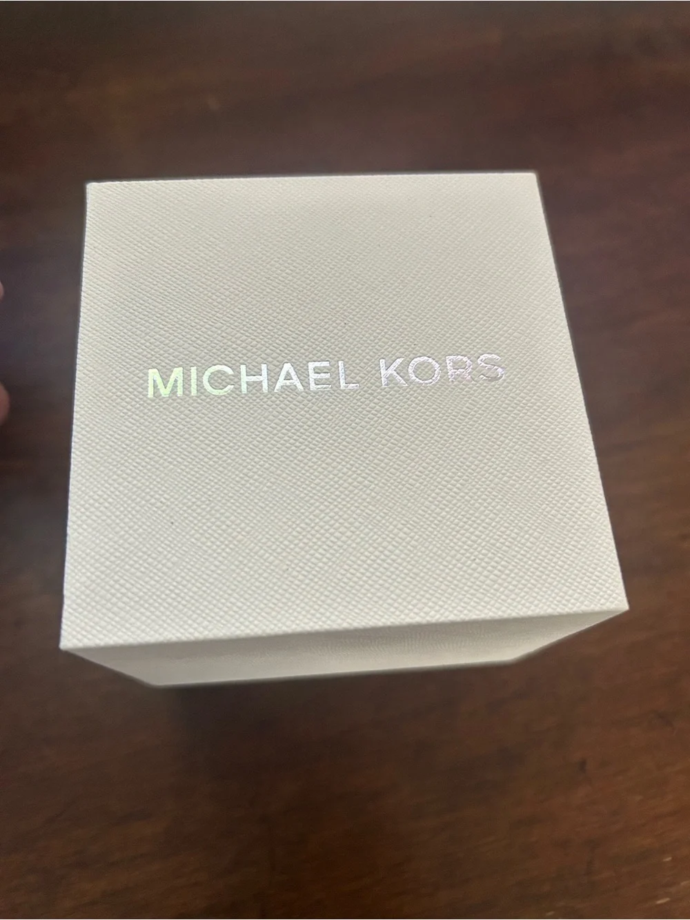 Michael Kors Gold Chain-Link Pavé Logo Bracelet Watch